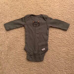 Gerber Green Tiger Newborn Onesie